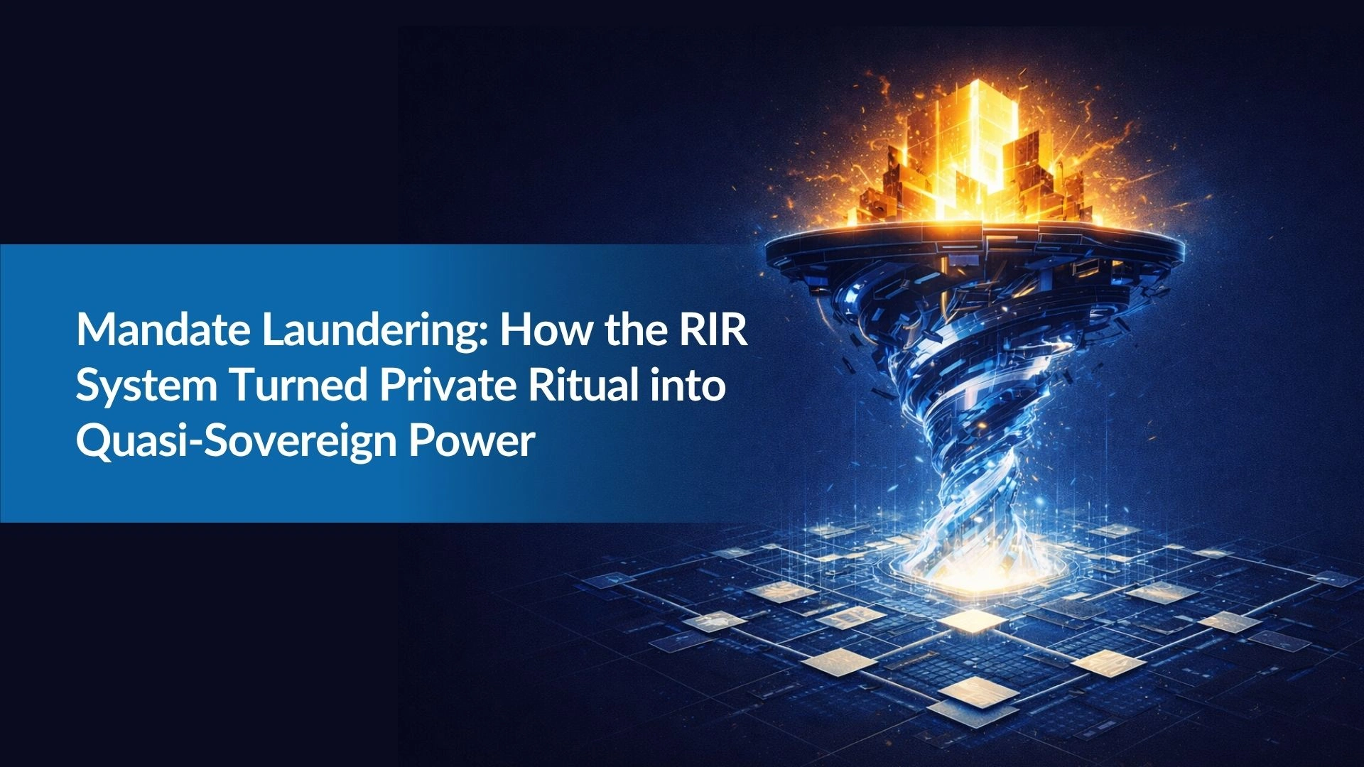 Note:62 Mandate Laundering: From RIR Fantasy to Transition Architecture