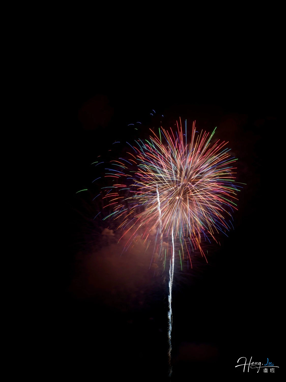 single-multicolor-firework-bursting-in-night-sky