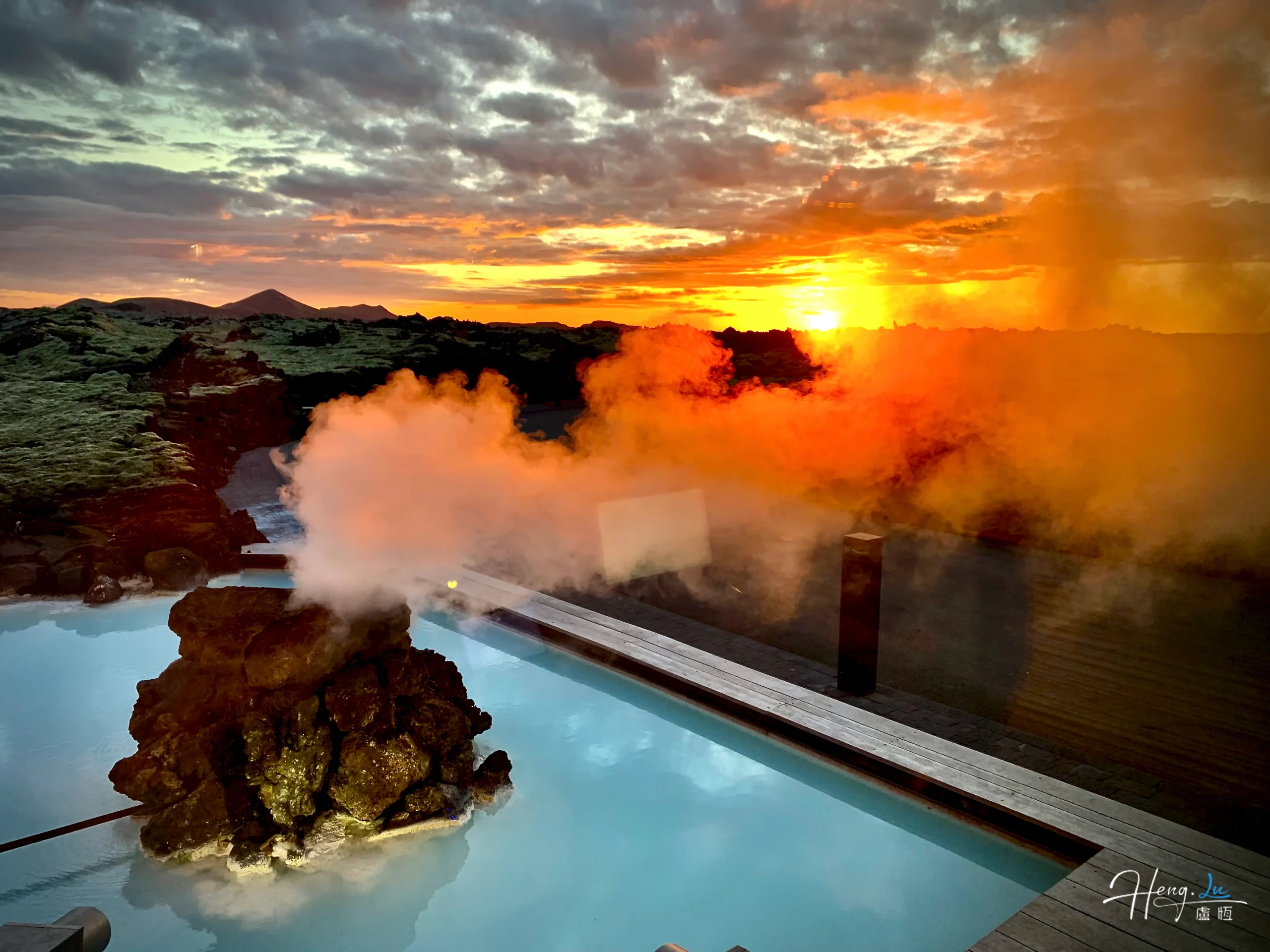 Steam-rising