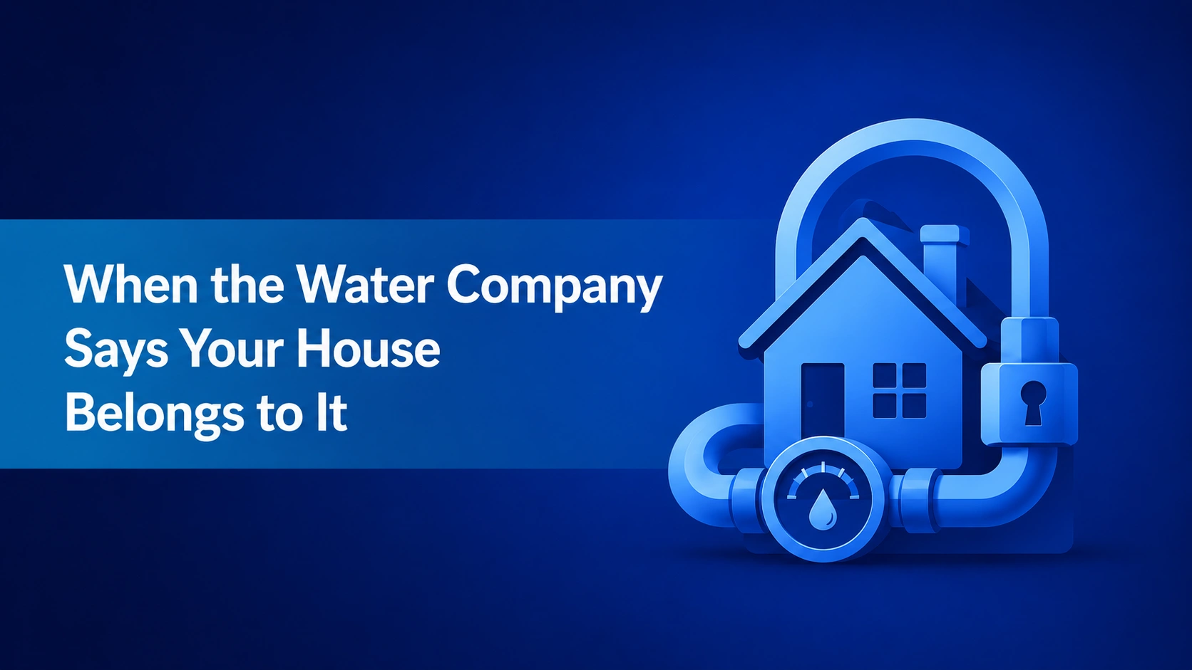 Note 67: When the Water Company Says Your House Belongs to It