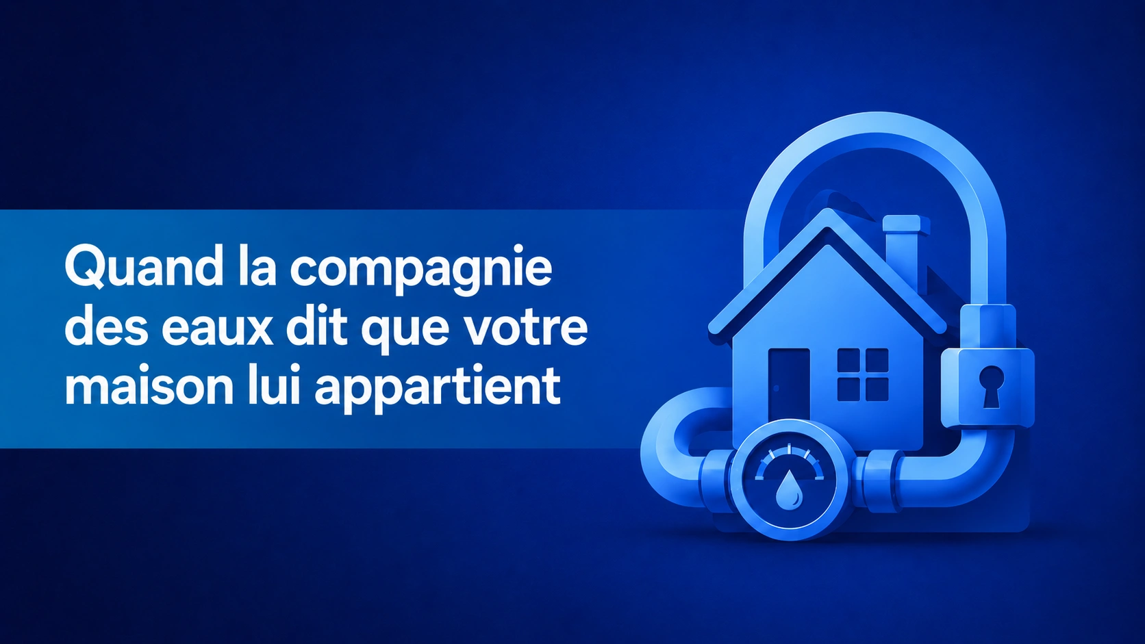 Note:67 Quand la compagnie des eaux dit que votre maison lui appartient