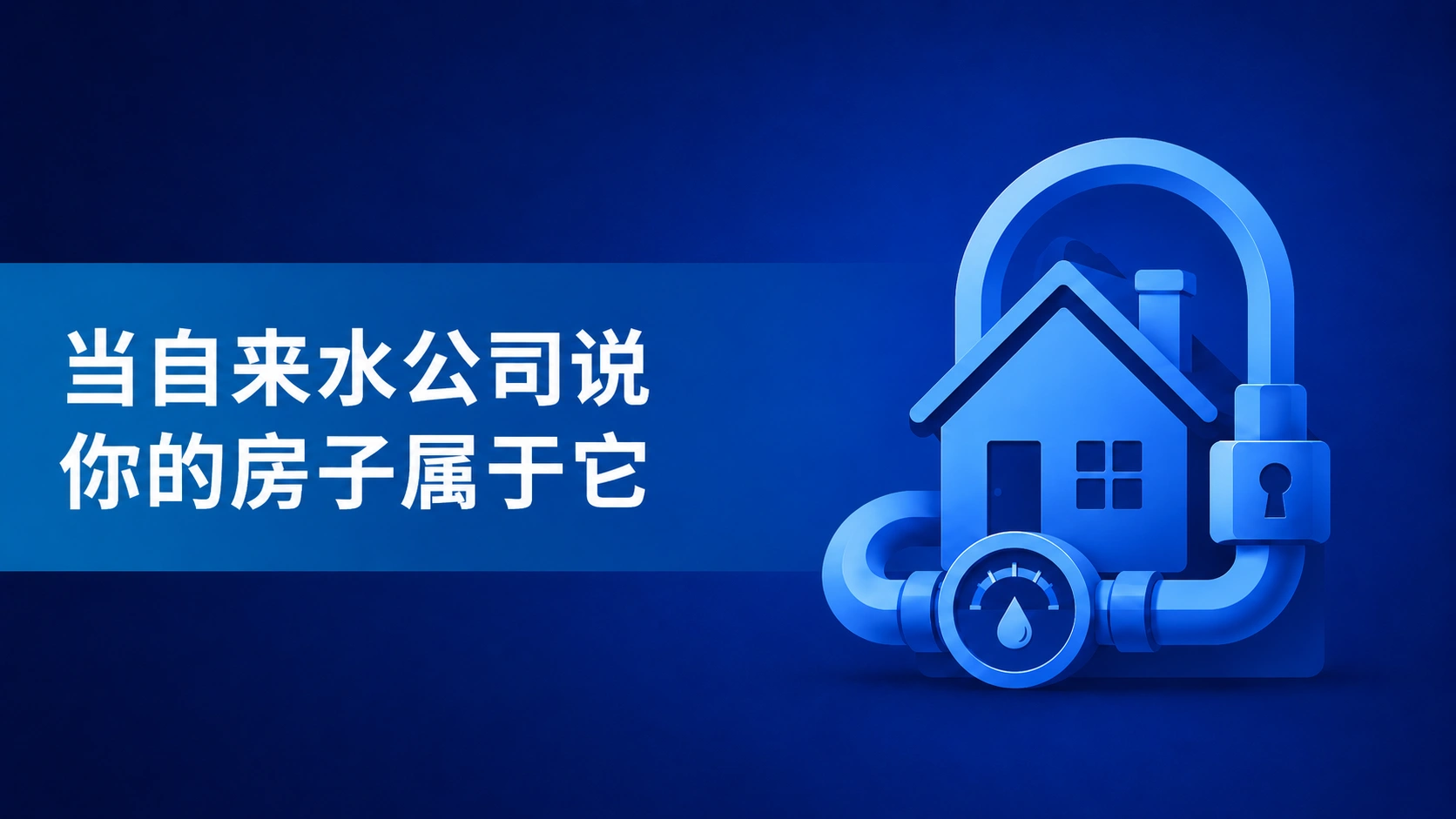 Note:67 当自来水公司说你的房子属于它