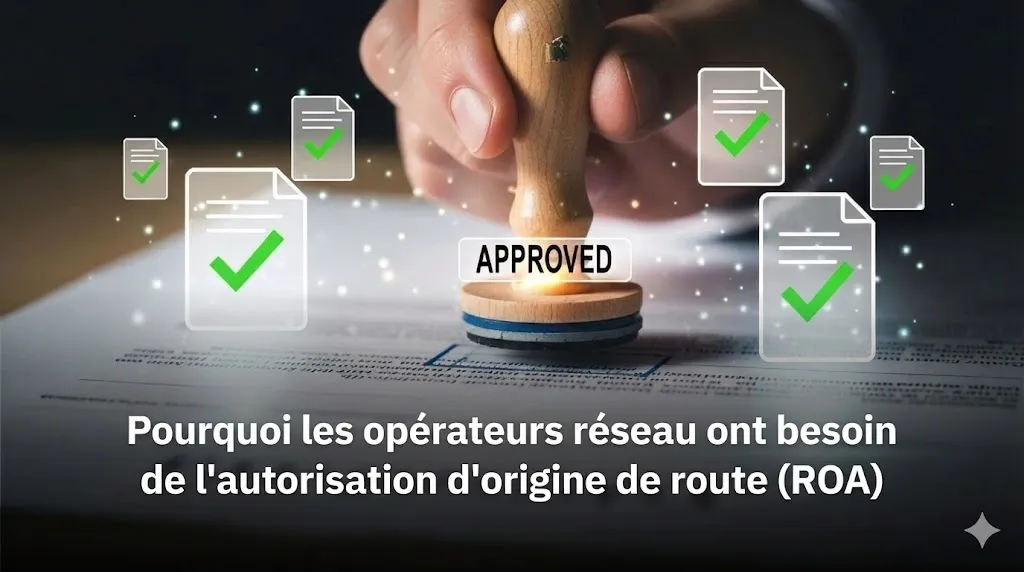 Pourquoi les opérateurs de réseau ont besoin de l’autorisation d’origine de routage (ROA)